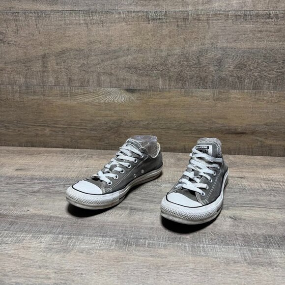 Converse Chuck Taylor Ox Gray Canvas Sneakers Women's Size 8 - Picture 1 of 7